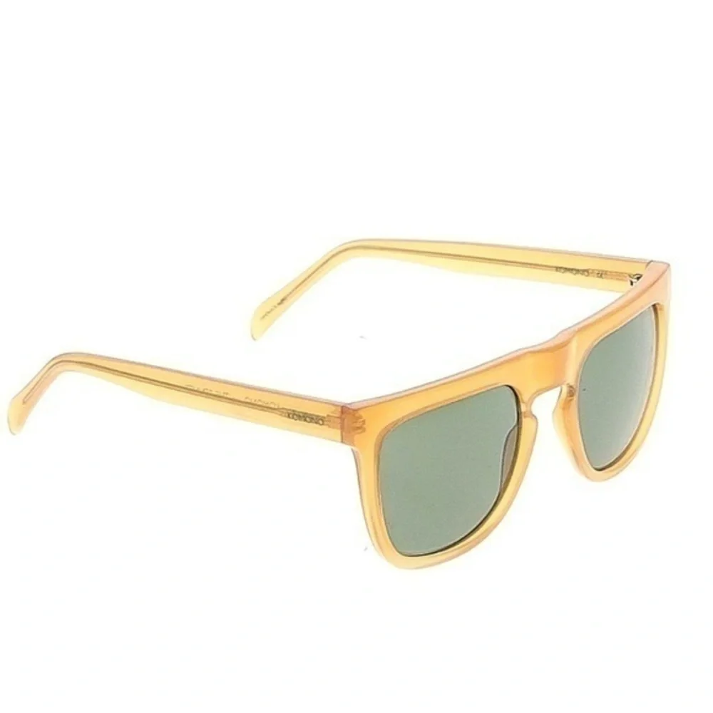 KOMONO Bennet Amber Sunglasses (NEW) Tan Carmel Plastic Frame NIB